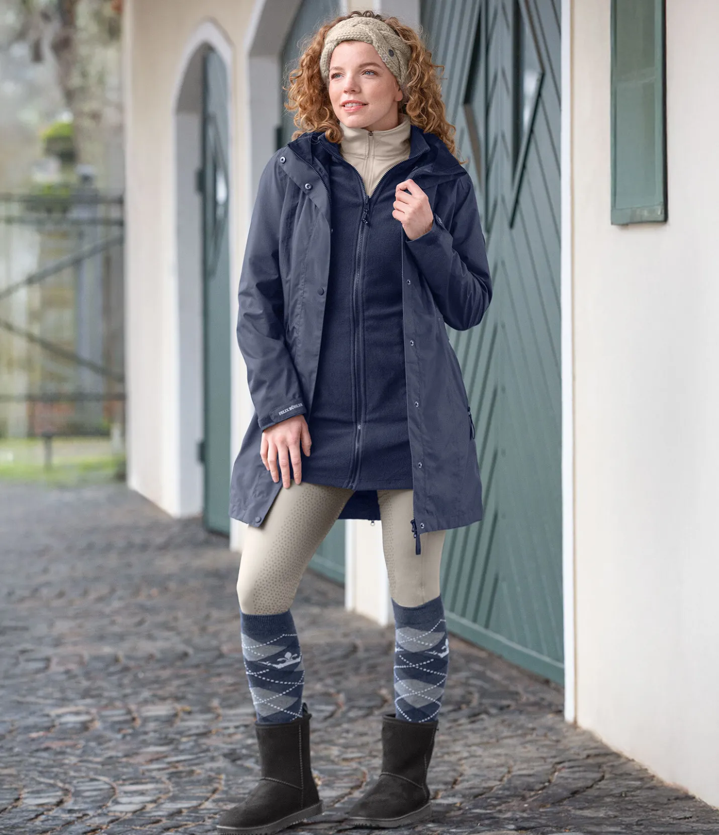Felix Bühler T-shirt à manches longues stretch Performance Frieda champagne