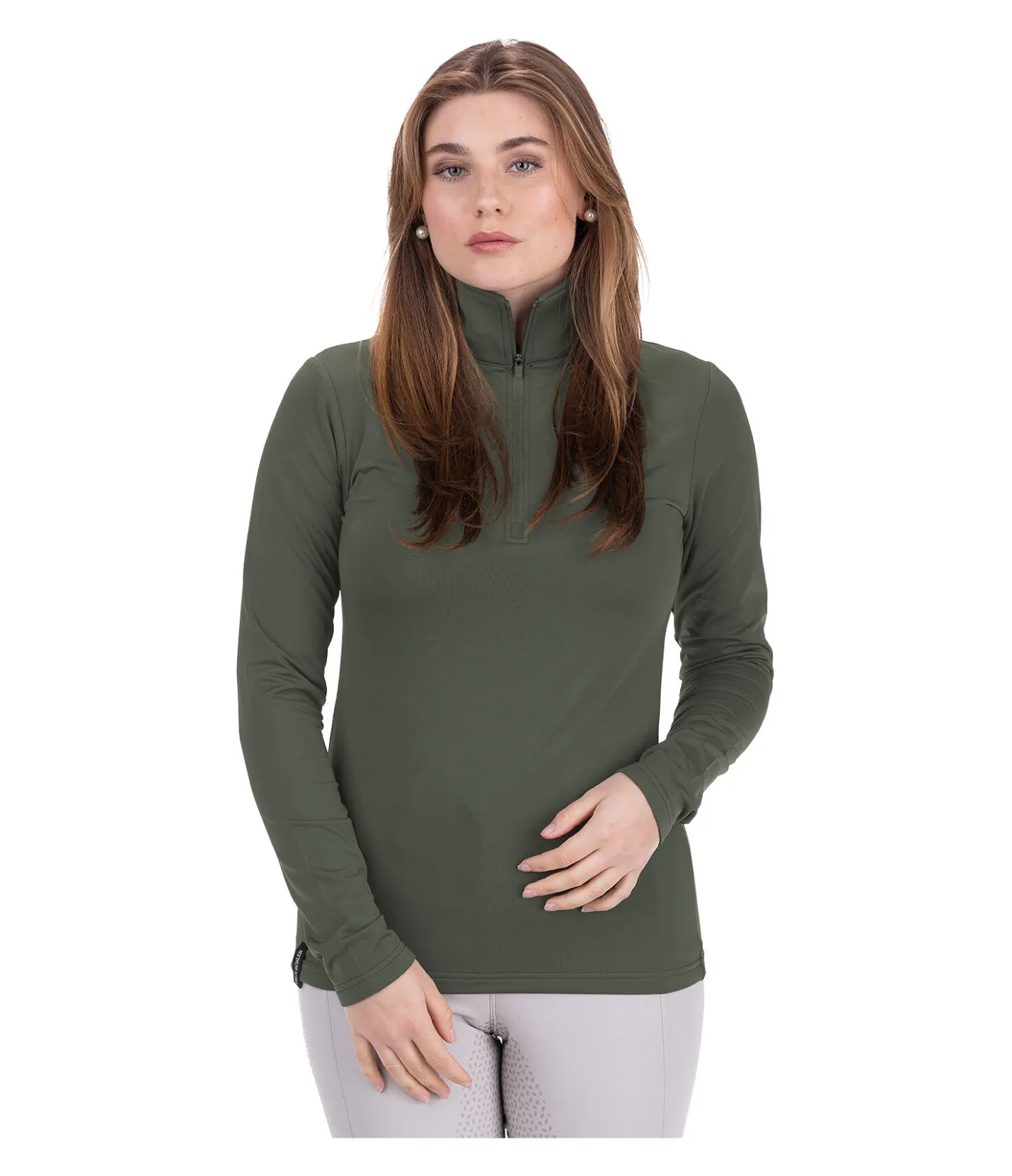 Felix Bühler T-shirt à manches longues stretch Performance Frieda forêt Sale