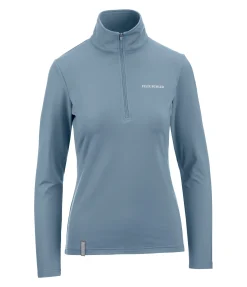 Felix Bühler T-shirt à manches longues stretch Performance Frieda gris bleu Discount