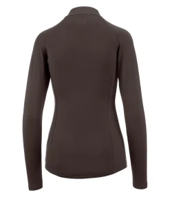 STEEDS T-shirt à manches longues stretch Performance Anna chocolat noir