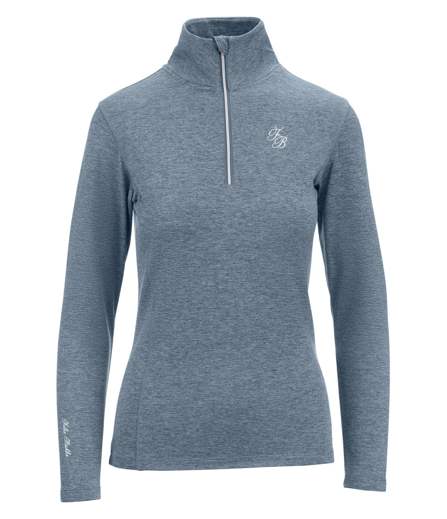 Felix Bühler T-shirt à manches longues stretch Performance Nina bleu fumée Discount