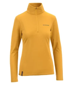 Felix Bühler T-shirt à manches longues stretch Performance Frieda mangue dorée Hot
