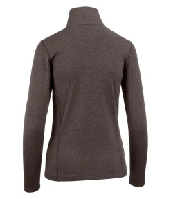 Felix Bühler T-shirt à manches longues stretch Performance Nina chocolat noir Outlet