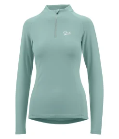 STEEDS T-shirt à manches longues stretch Performance Anna vert océan New