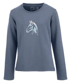 STEEDS T-shirt à manches longues thermique enfant Cody bleu fumée Online