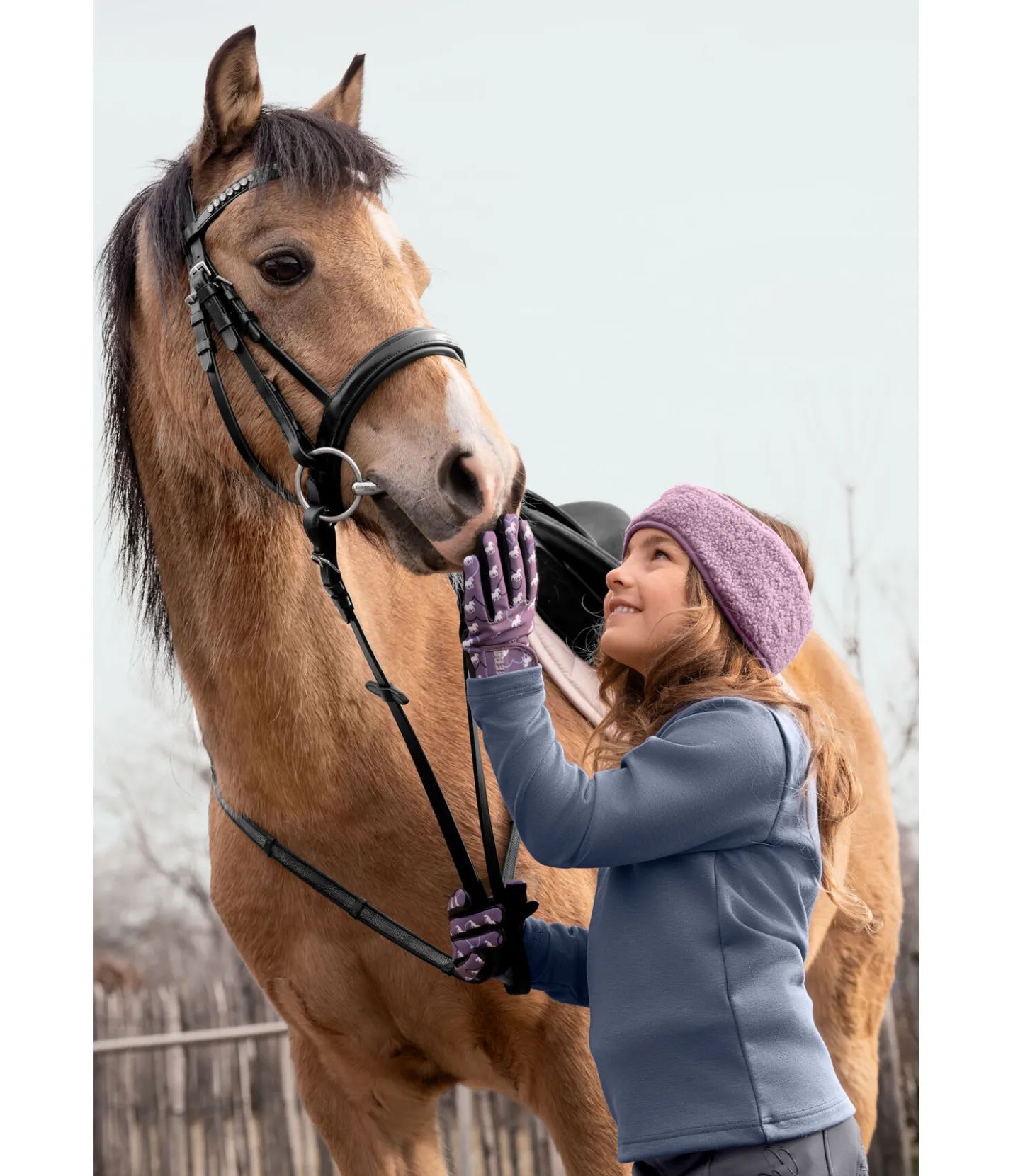 STEEDS T-shirt à manches longues thermique enfant Cody bleu fumée Online