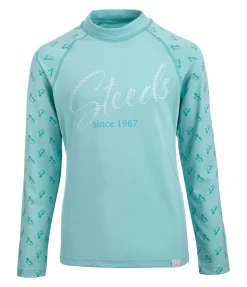 STEEDS T-shirt anti-UV Enfant Sena bleu lagune