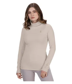 Felix Bühler T-shirt col roulé à manches longues Claire champagne Best
