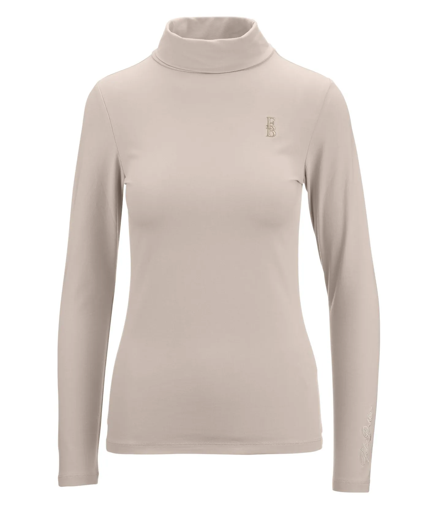 Felix Bühler T-shirt col roulé à manches longues Claire champagne Best