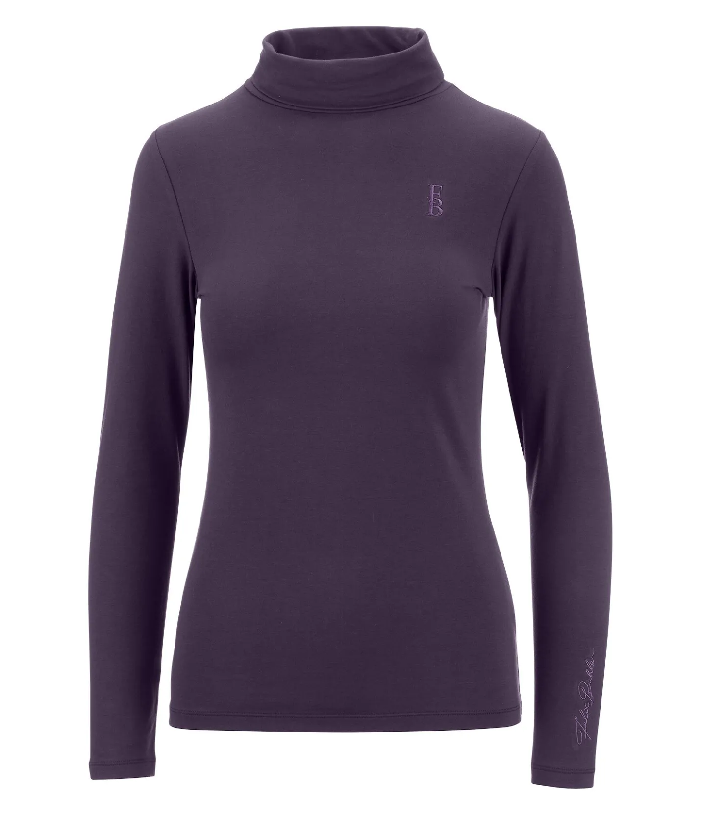Felix Bühler T-shirt col roulé à manches longues Claire violet foncé Discount