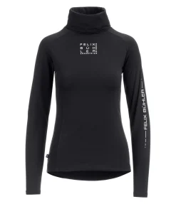 Felix Bühler T-shirt col roulé en stretch Performance à manches longues Jonna noir New