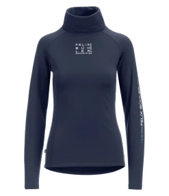 Felix Bühler T-shirt col roulé en stretch Performance à manches longues Jonna navy classique Best