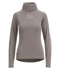 Felix Bühler T-shirt col roulé en stretch Performance à manches longues Jonna noisette Sale
