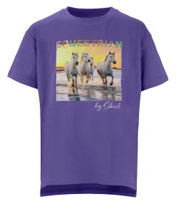 STEEDS T-shirt Enfant Coucher de soleil améthyste lumineuse Sale