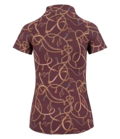 Felix Bühler T-shirt fonctionnel zippé Callie acajou Sale