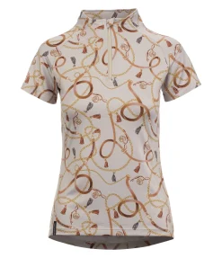 Felix Bühler T-shirt fonctionnel zippé Callie champagne New