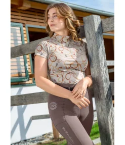 Felix Bühler T-shirt fonctionnel zippé Callie champagne New