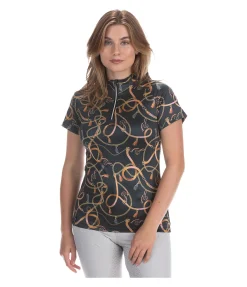 Felix Bühler T-shirt fonctionnel zippé Callie noir