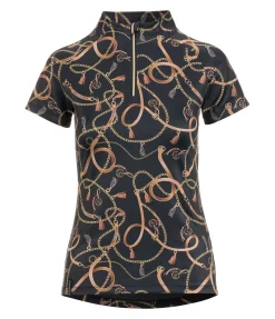 Felix Bühler T-shirt fonctionnel zippé Callie noir