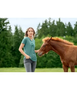 RANCH-X T-Shirt Georgia vert paon Discount