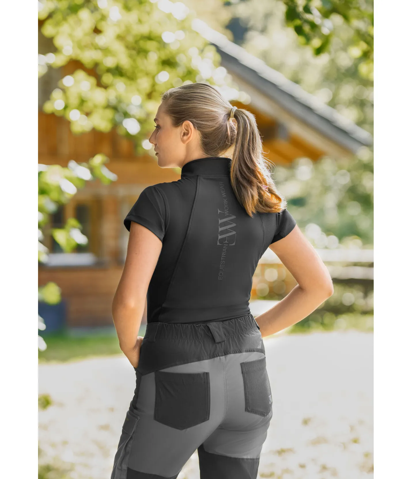 EQUESTRIAN WORK WEAR T-shirt technique noir Online