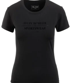 Felix Bühler T-shirt technique Anna noir Outlet