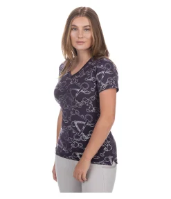 Felix Bühler T-shirt technique Ellie violet foncé Clearance