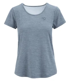 Felix Bühler T-shirt technique Izzy bleu fumée Sale
