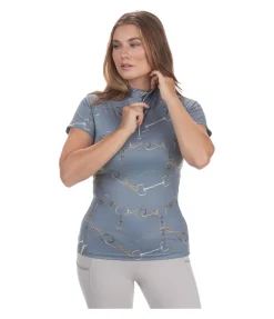 Felix Bühler T-shirt technique Joana gris bleu Outlet