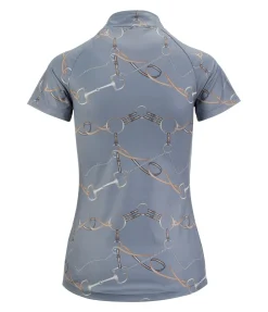 Felix Bühler T-shirt technique Joana gris bleu Outlet