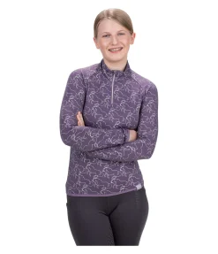 STEEDS T-shirt technique à manches longues en stretch enfant Xena lila givré