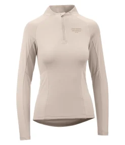 Felix Bühler T-shirt technique à manches longues zippé Sofie champagne Hot