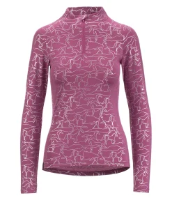STEEDS T-shirt technique à manches longues Anni rose baie Hot