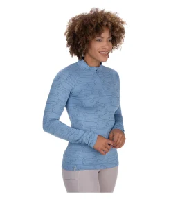 STEEDS T-shirt technique à manches longues Pria II bleu cristal