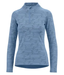 STEEDS T-shirt technique à manches longues Pria II bleu cristal