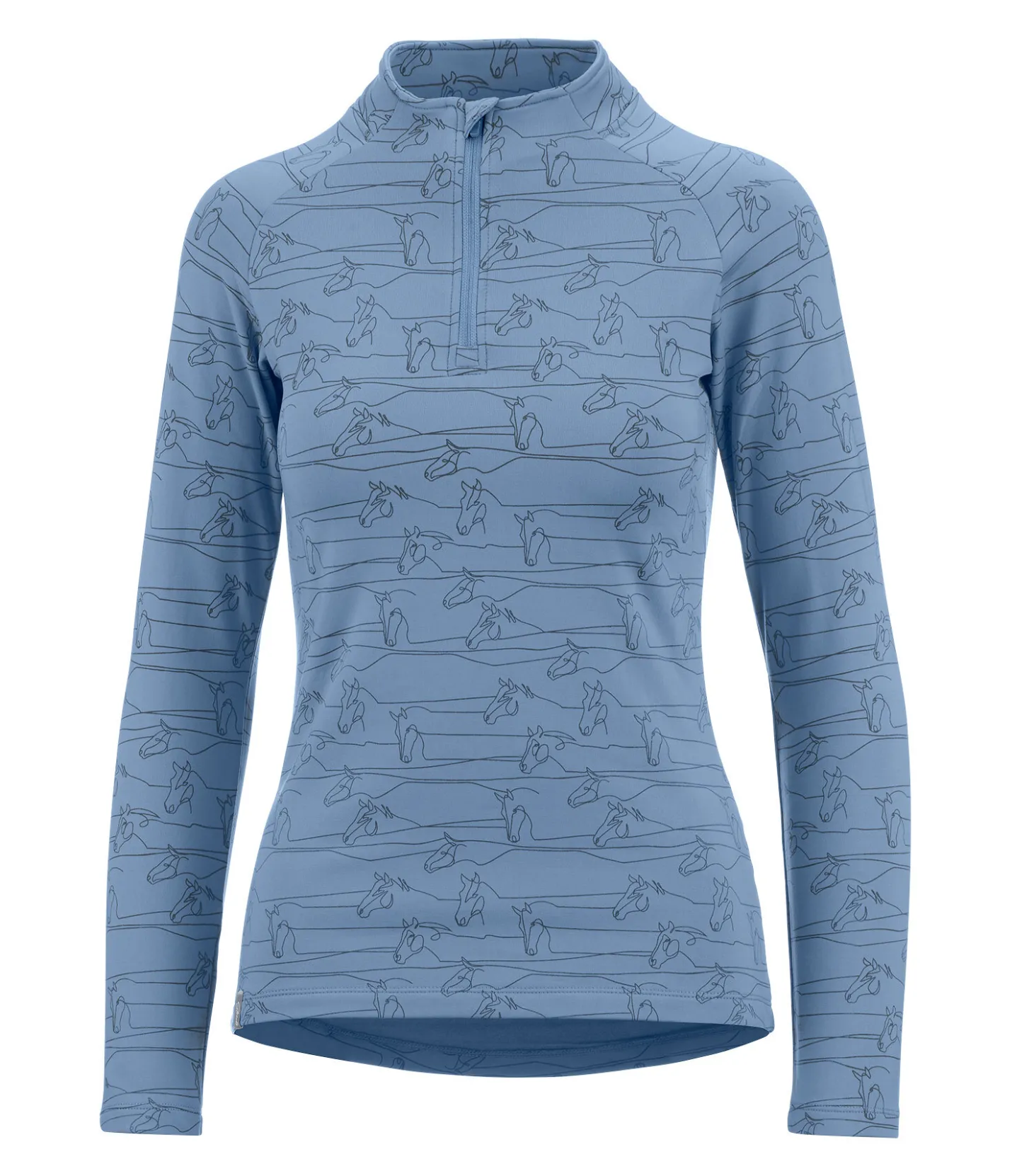 STEEDS T-shirt technique à manches longues Pria II bleu cristal