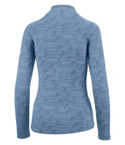 STEEDS T-shirt technique à manches longues Pria II bleu cristal