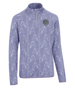 Felix Bühler T-shirt technique à manches longues enfant lavande givré Hot