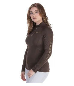 Felix Bühler T-shirt technique à manches longues Lara chocolat noir Best