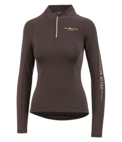 Felix Bühler T-shirt technique à manches longues Lara chocolat noir Best