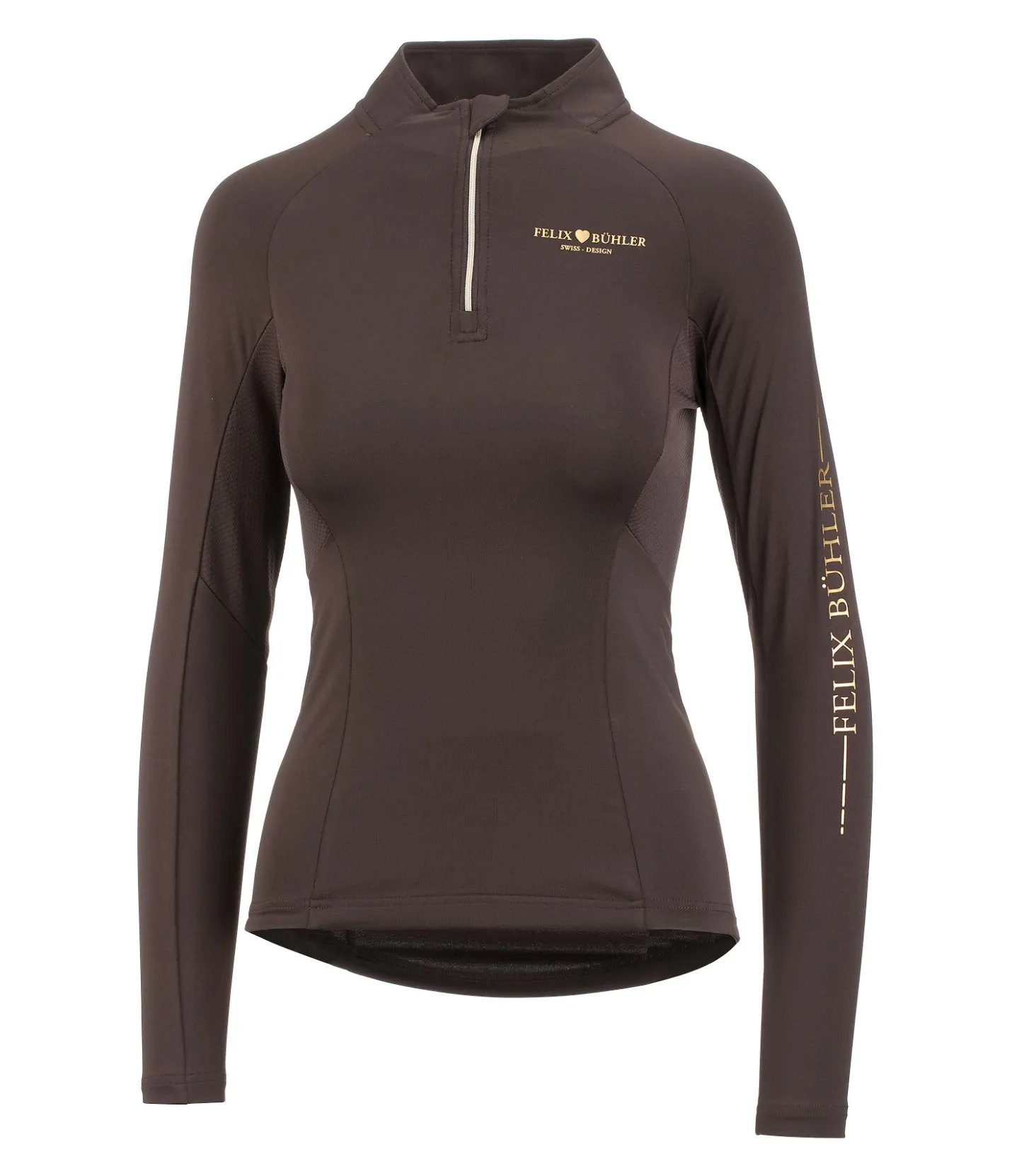 Felix Bühler T-shirt technique à manches longues Lara chocolat noir Best