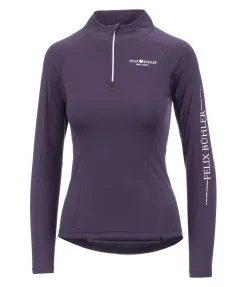 Felix Bühler T-shirt technique à manches longues Lara violet foncé Sale