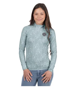 Felix Bühler T-shirt technique à manches longues enfant vert glacier Best