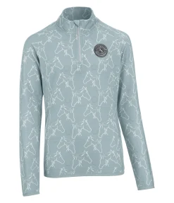 Felix Bühler T-shirt technique à manches longues enfant vert glacier Best