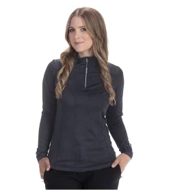 FENGUR T-shirt technique à manches longues Asta noir Discount