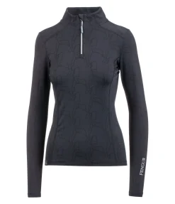 FENGUR T-shirt technique à manches longues Asta noir Discount