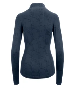 FENGUR T-shirt technique à manches longues Asta bleu nuit