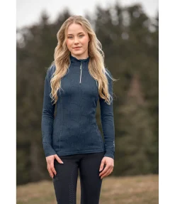 FENGUR T-shirt technique à manches longues Asta bleu nuit