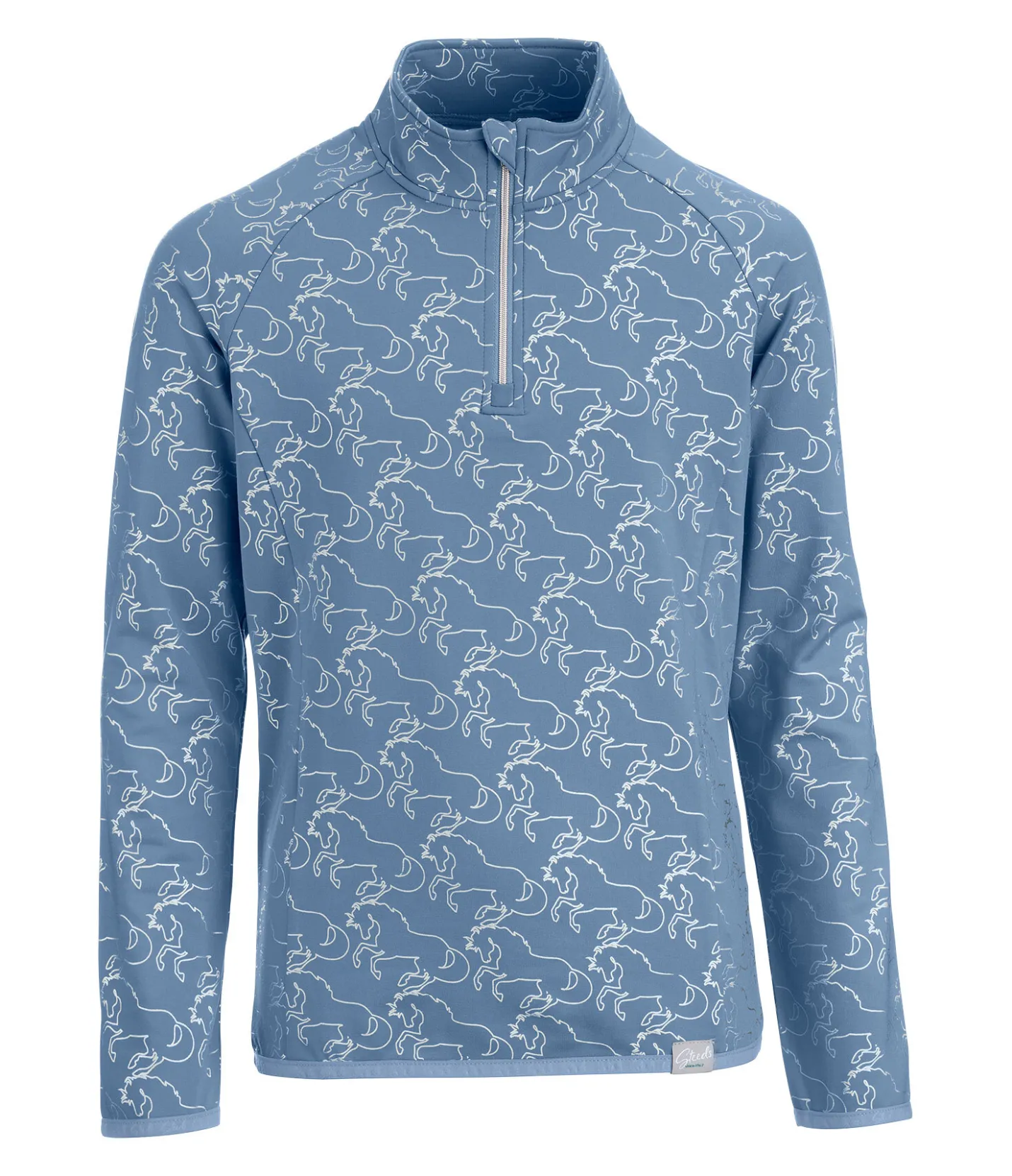 STEEDS T-shirt technique à manches longues en stretch enfant Xena bleu cristal Clearance