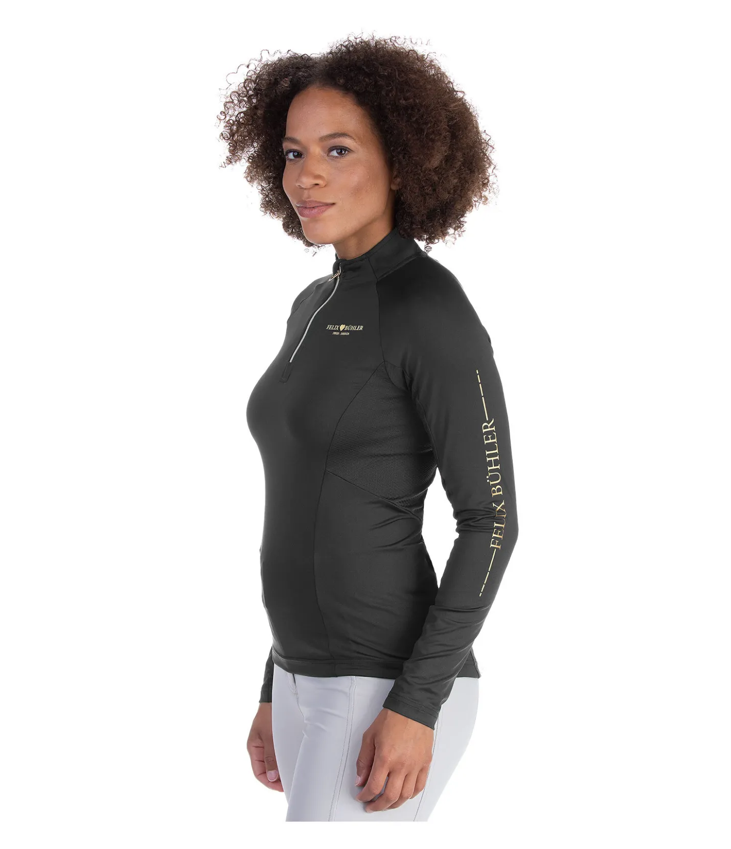 Felix Bühler T-shirt technique à manches longues Lara noir Outlet